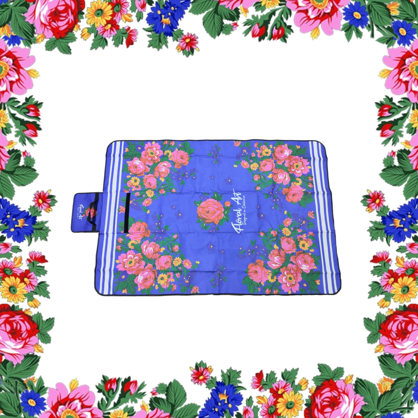 Floral Art Picnic Mat