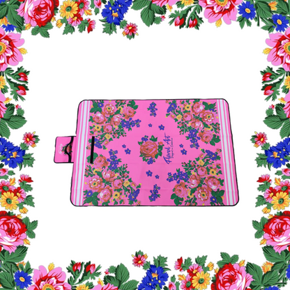 Floral Art Picnic Mat