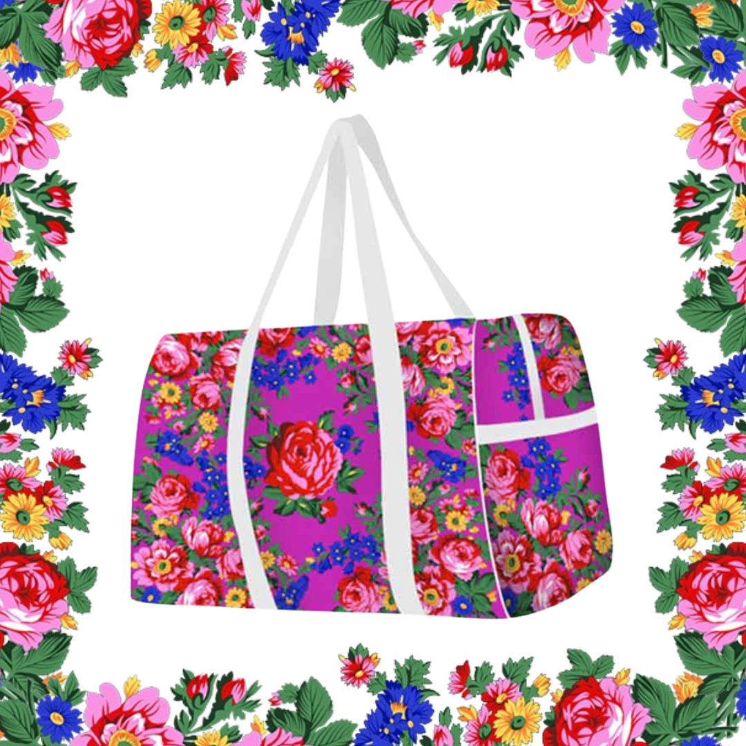 Floral Art Duffle Bag