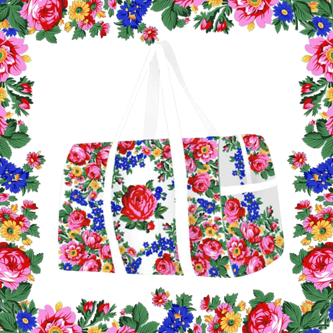 Floral Art Duffle Bag