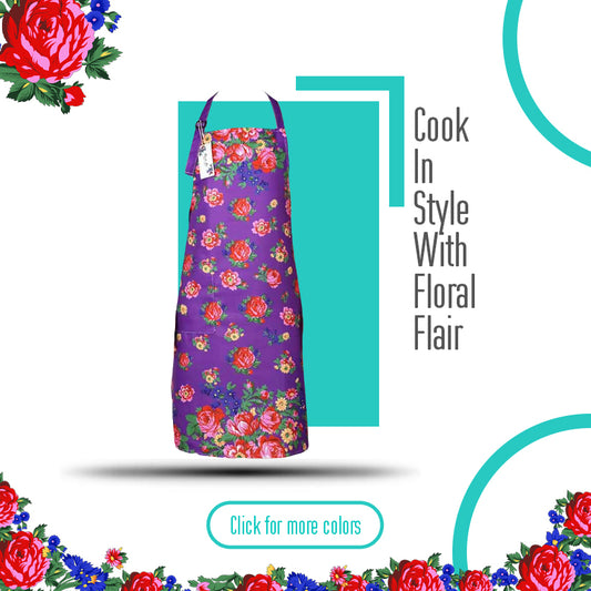 Kokum Floral Art Kitchen Apron