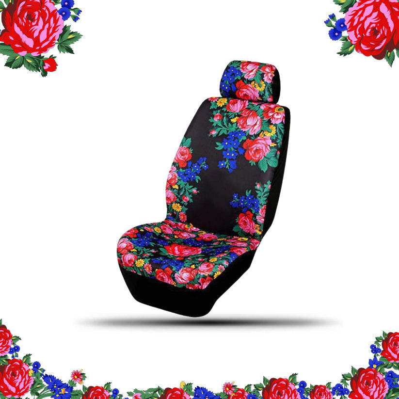 Kokum Floral Seat Cover w/ Head Rest