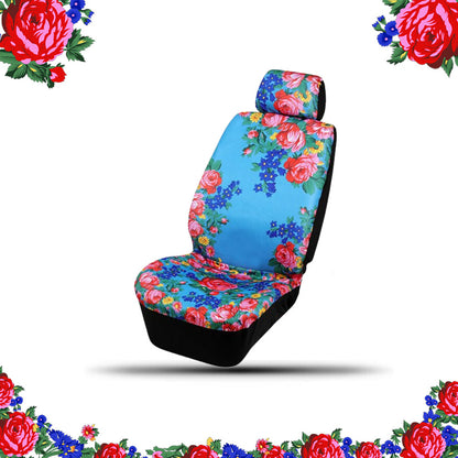 Kokum Floral Seat Cover w/ Head Rest