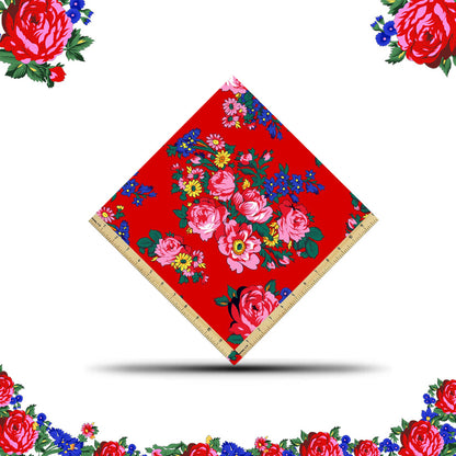 Kokum Flower Cotton Fabric Bolt