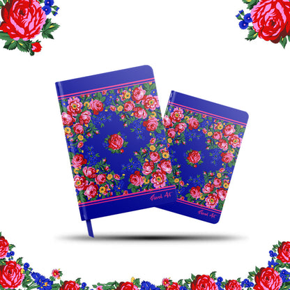 Hardcover Notebook Set with Ribbon and Pen