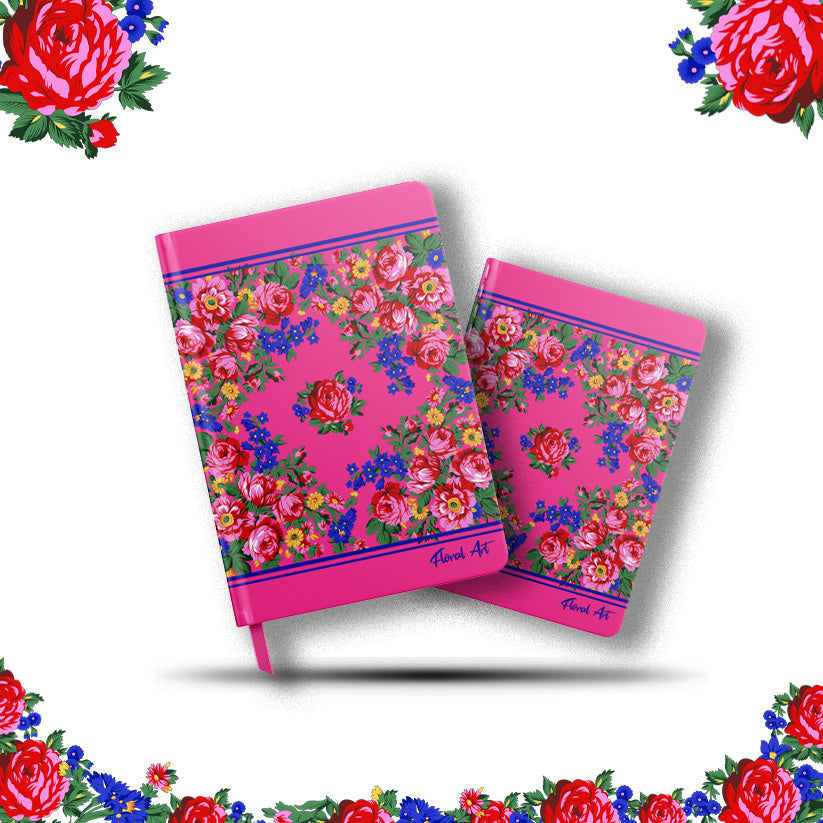 Hardcover Notebook Set with Ribbon and Pen