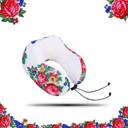 Kokum Floral Art Travel Pillow