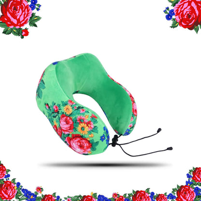 Kokum Floral Art Travel Pillow