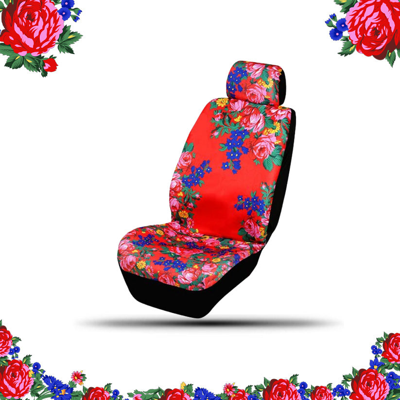 Kokum Floral Seat Cover w/ Head Rest