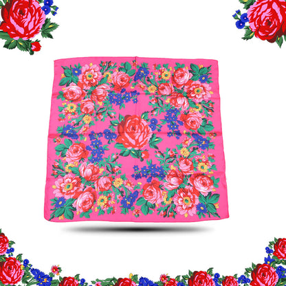 Silk Touch Kokum Floral Scarf