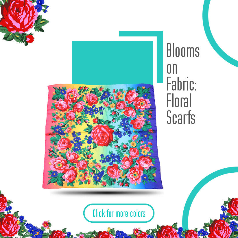 Silk Touch Kokum Floral Scarf