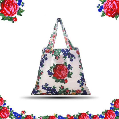 Kokum Floral Art Reusable Shopping Tote Bag