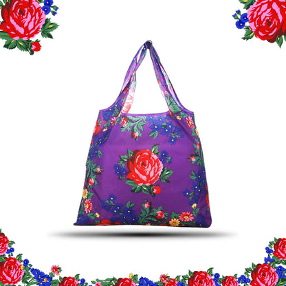 Kokum Floral Art Reusable Shopping Tote Bag