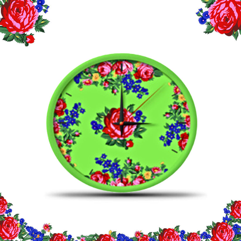 Kokum Floral Art Wall Clock