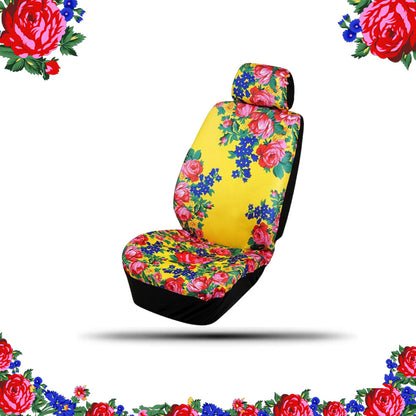 Kokum Floral Seat Cover w/ Head Rest